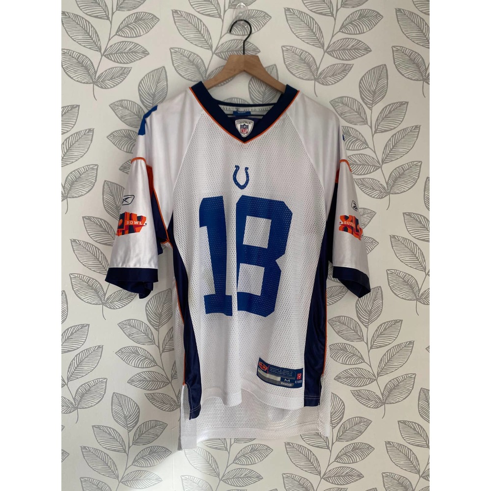 NFL Colts Manning On Field Superbowl Jersey, Size M